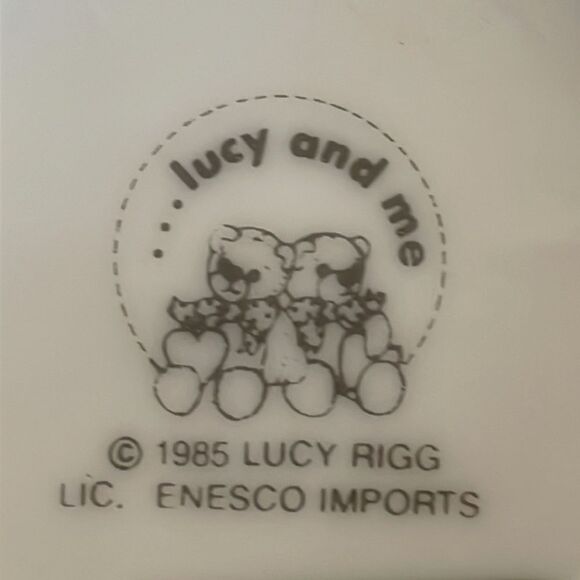 Enesco Baby’s First Christmas vintage ceramic cup 1985 Lucy and me Lucy Rigg - Picture 4 of 9